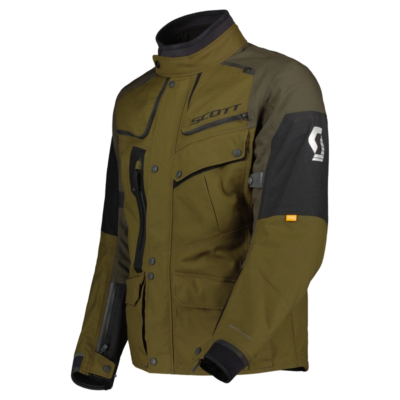 Veste moto SCOTT VOYAGER DRYO noir-brun-olive