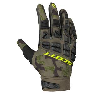 Gants moto SCOTT X-PLORE PRO armée-vert-jaune