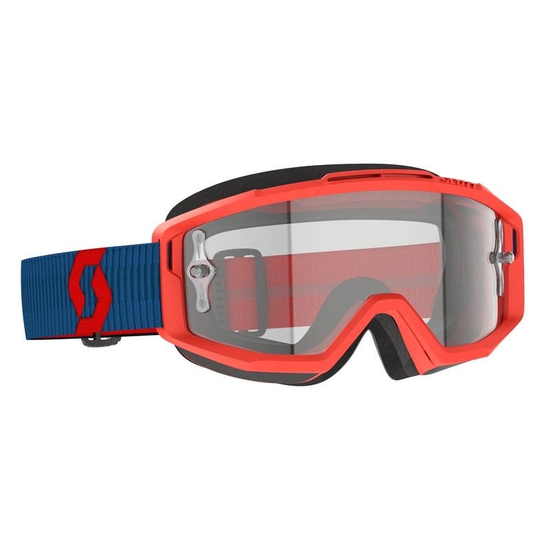 Lunettes de moto-cross SCOTT Split OTG bleu-rouge fluo