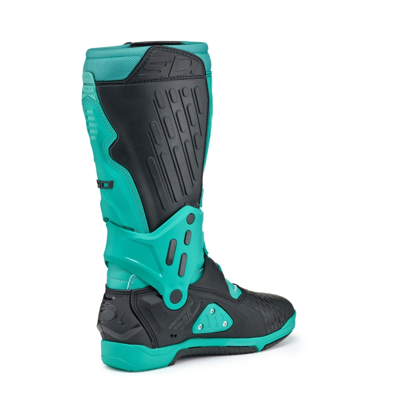 Bottes de moto SiDi Crossair noir et menthe