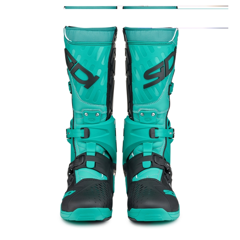 Bottes de moto SiDi Crossair noir et menthe