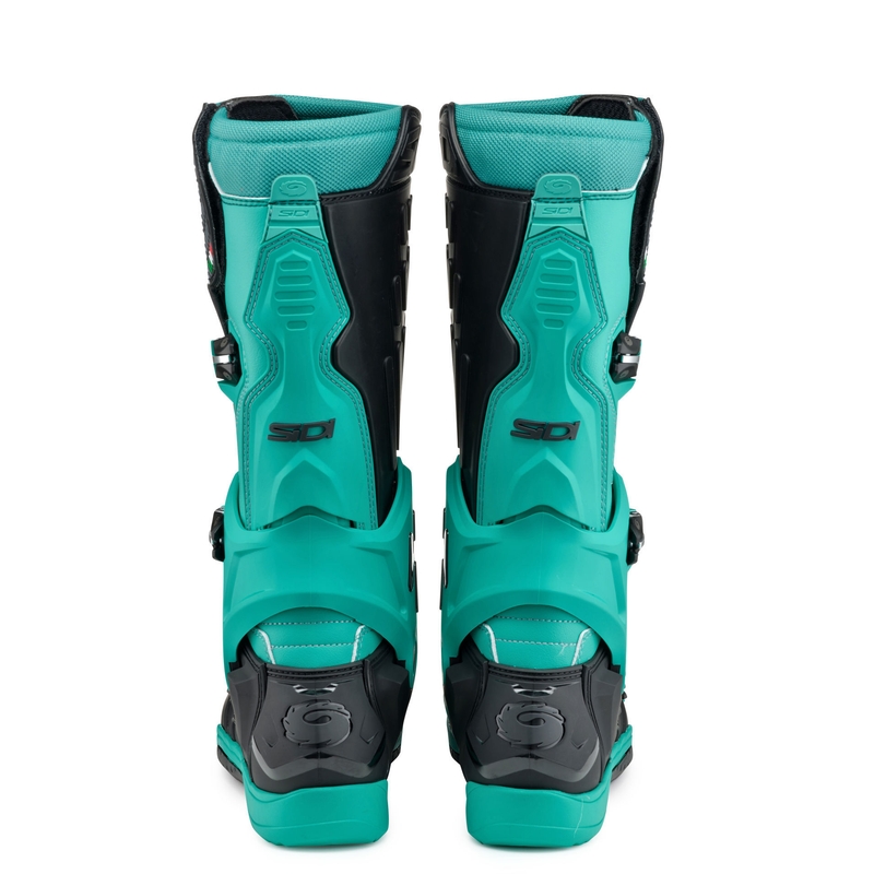 Bottes de moto SiDi Crossair noir et menthe