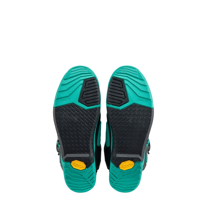 Bottes de moto SiDi Crossair noir et menthe