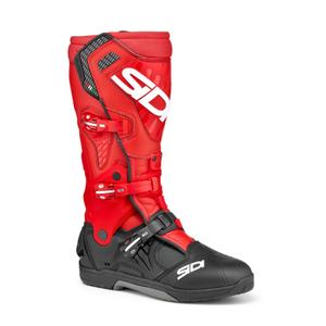 Bottes de moto SiDi Crossair noires et rouges