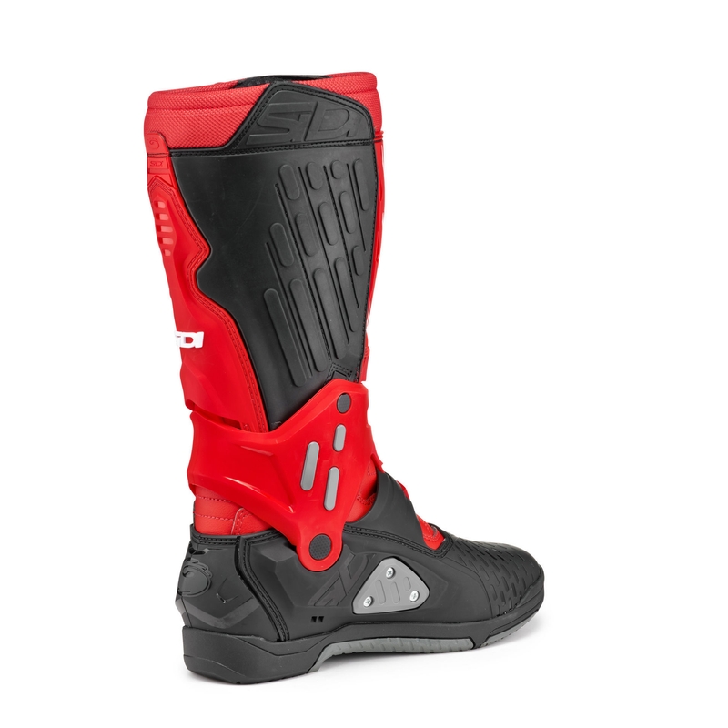 Bottes de moto SiDi Crossair noires et rouges