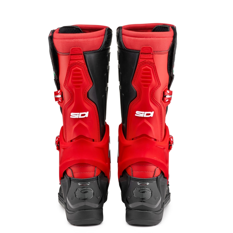 Bottes de moto SiDi Crossair noires et rouges