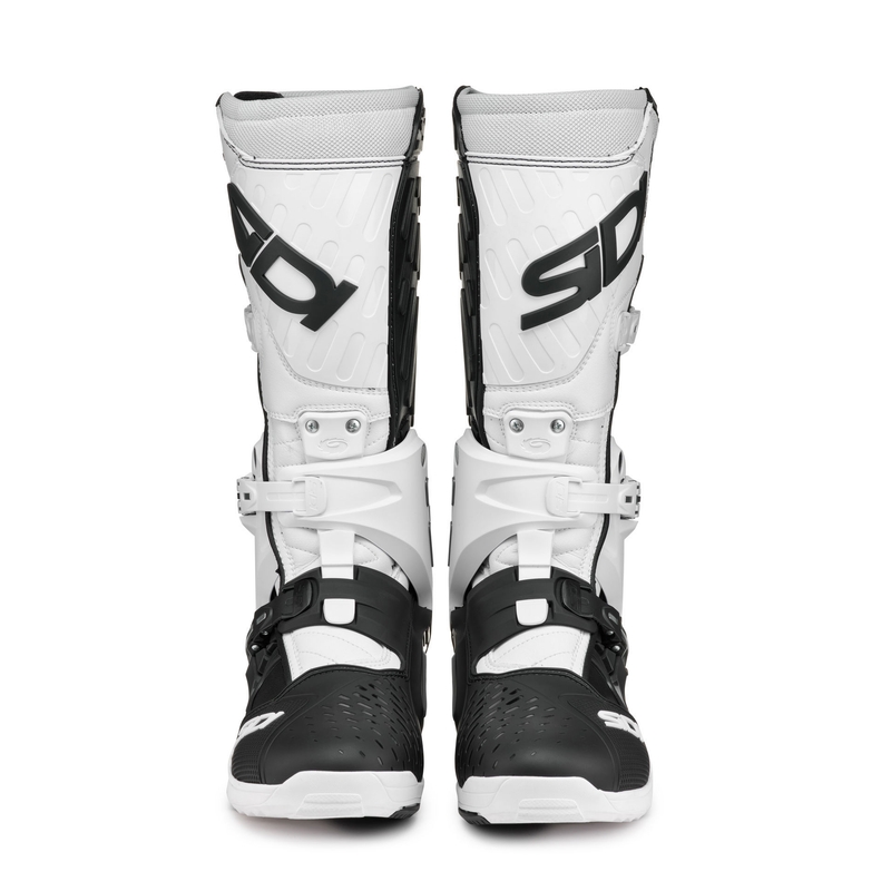 Bottes de moto SiDi Crossair noires et blanches