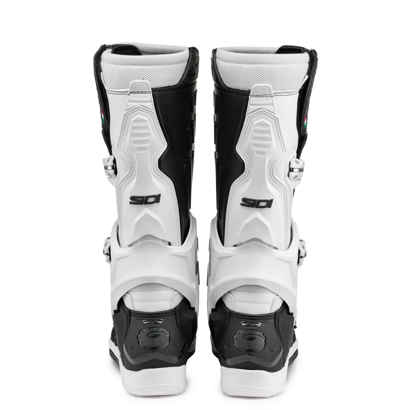 Bottes de moto SiDi Crossair noires et blanches