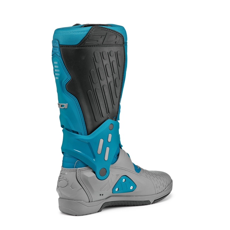 Bottes de moto SiDi Crossair gris-bleu
