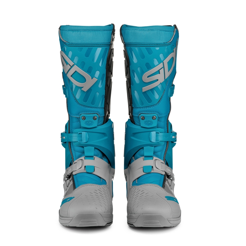 Bottes de moto SiDi Crossair gris-bleu