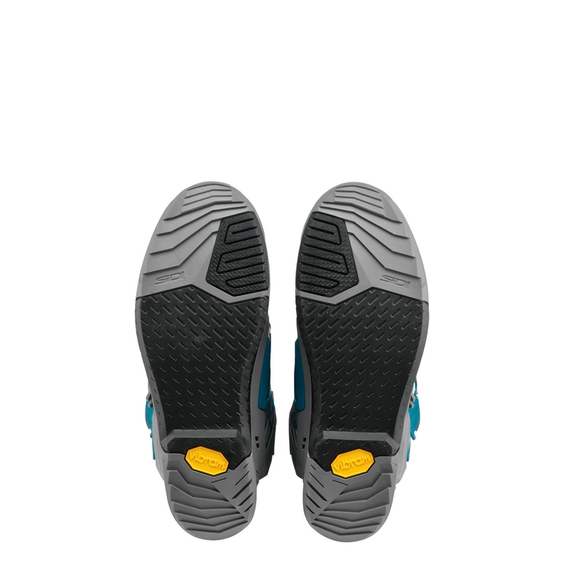 Bottes de moto SiDi Crossair gris-bleu