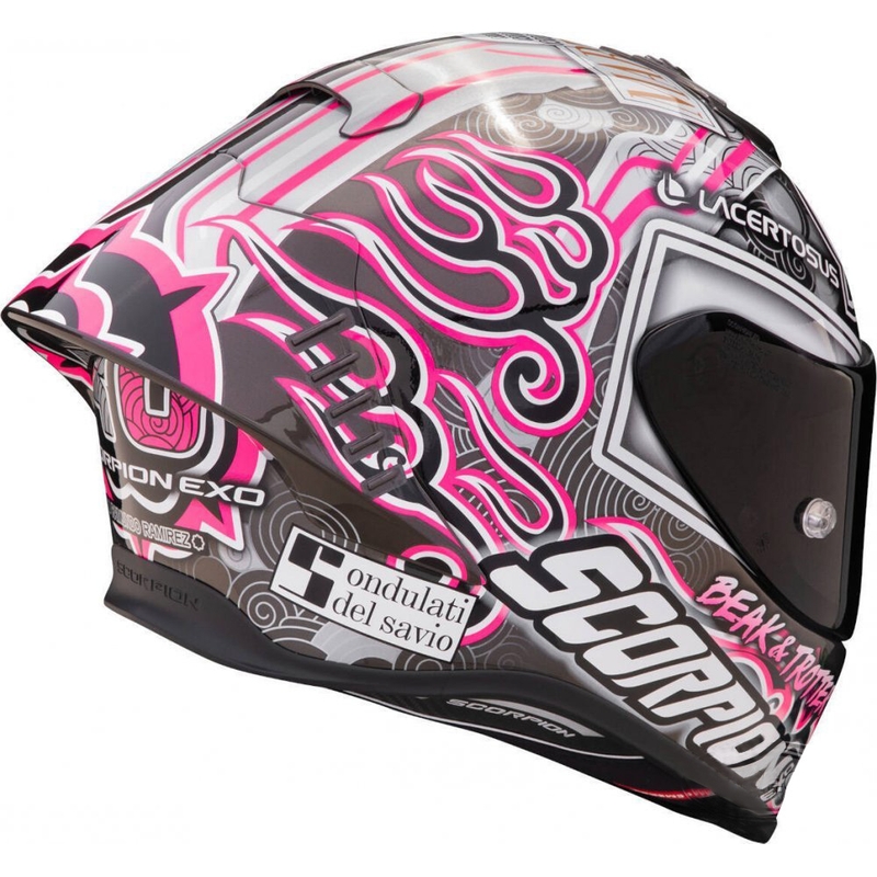 Casque moto intégral SCORPION EXO-R1 FIM Racing #1 AIR CANET Aron Canet