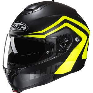 HJC C91N Nepos MC3HSF noir-jaune fluo casque moto modulable