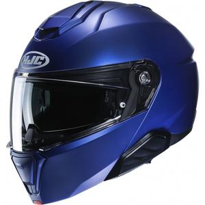 HJC i91 Solid metallic blue flip-up motorcycle helmet