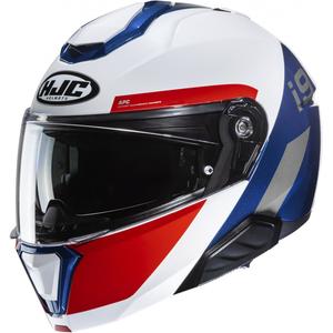 Casque à visière HJC i91 Bina MC21 blanc-bleu-rouge