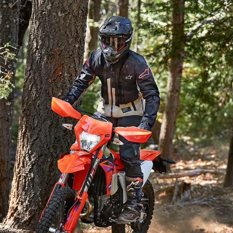 Veste de moto Alpinestars Techdura noire réfléchissante