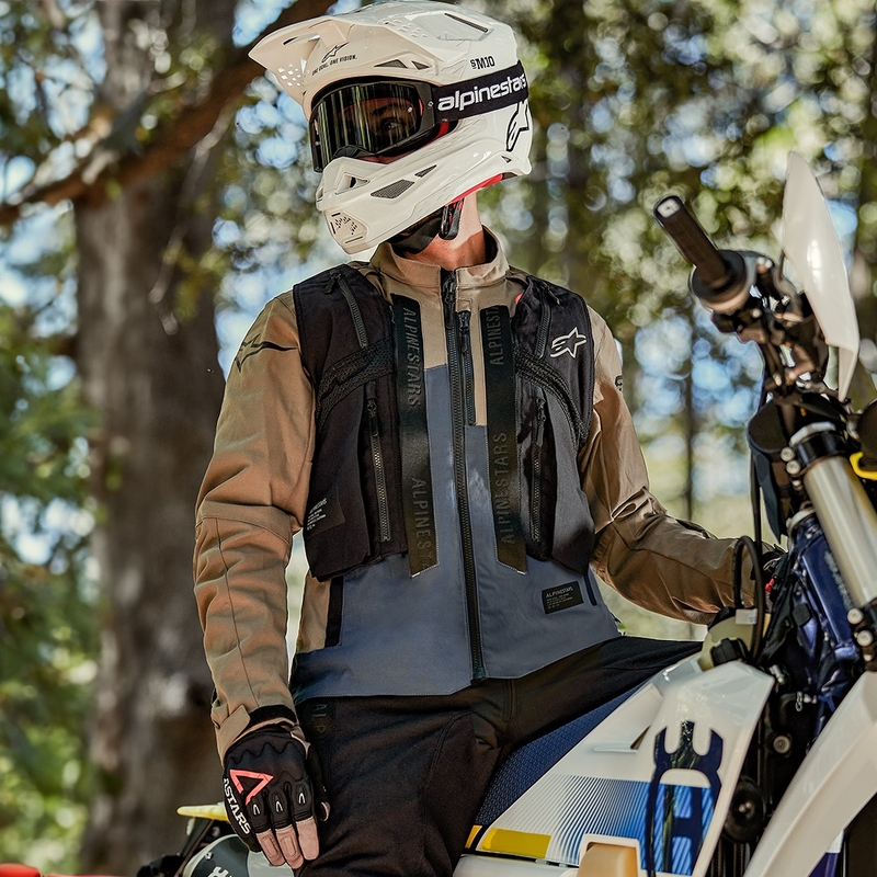 Veste de moto Alpinestars Techdura noire réfléchissante