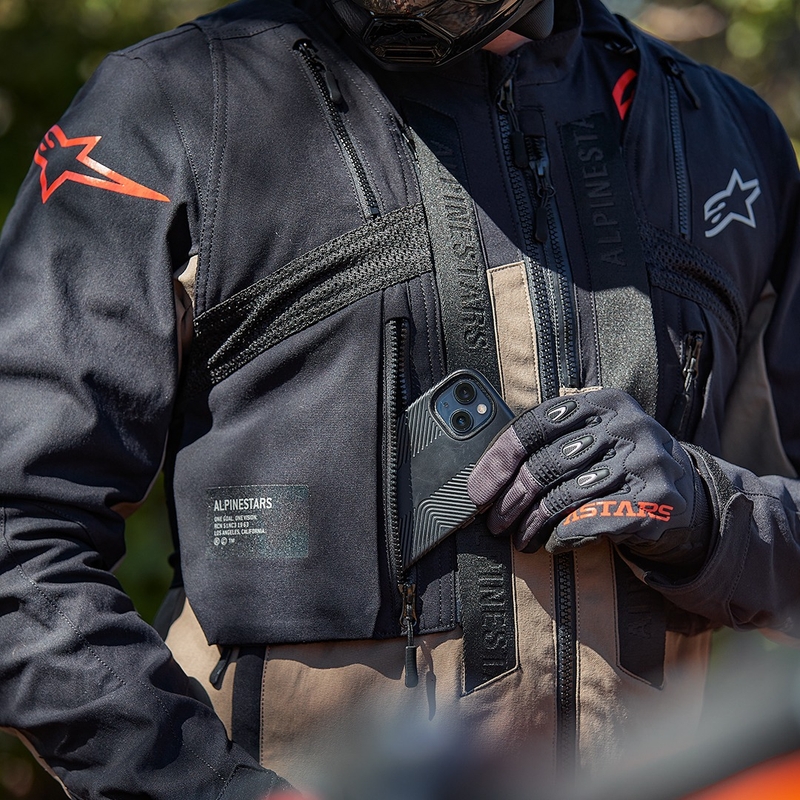 Veste de moto Alpinestars Techdura noire réfléchissante