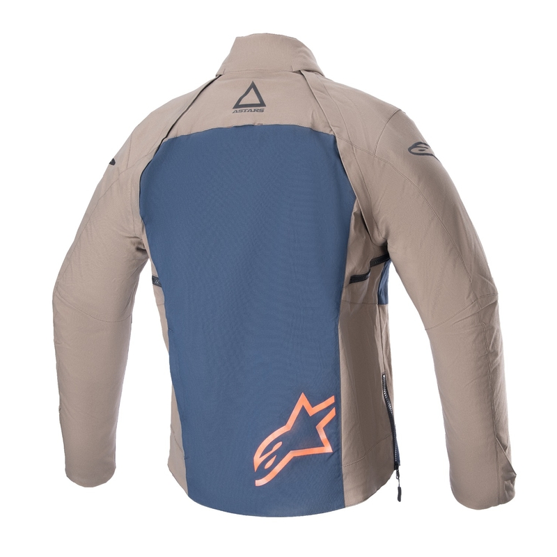 Veste moto Alpinestars Techdura Noir-Brun-Bleu foncé