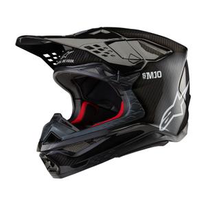 Alpinestars Supertech S-M10 Solid Gloss Carbon Motocross Helmet