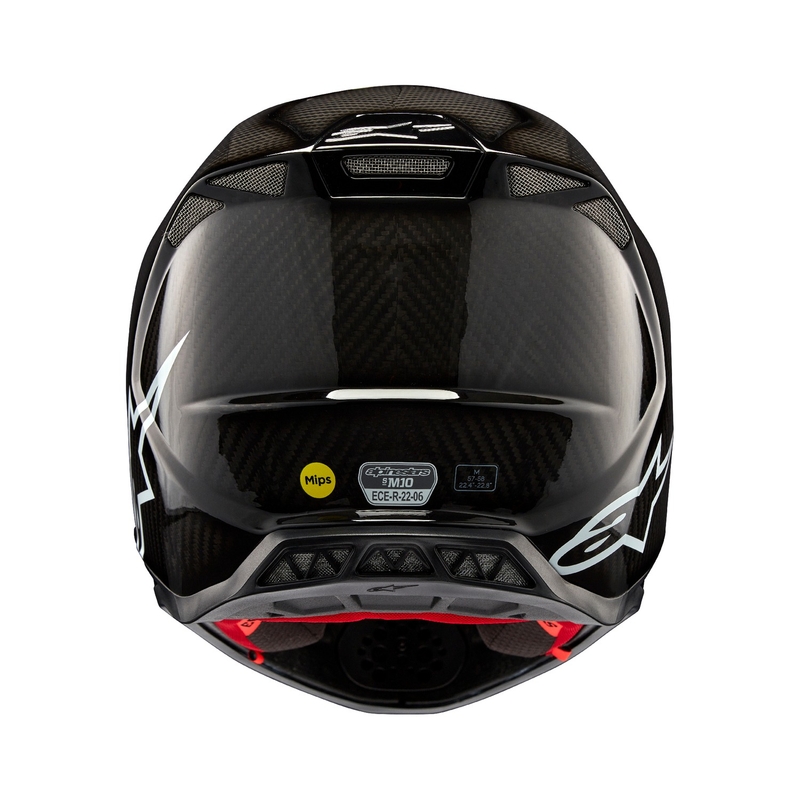 Alpinestars Supertech S-M10 Solid Gloss Carbon Motocross Helmet