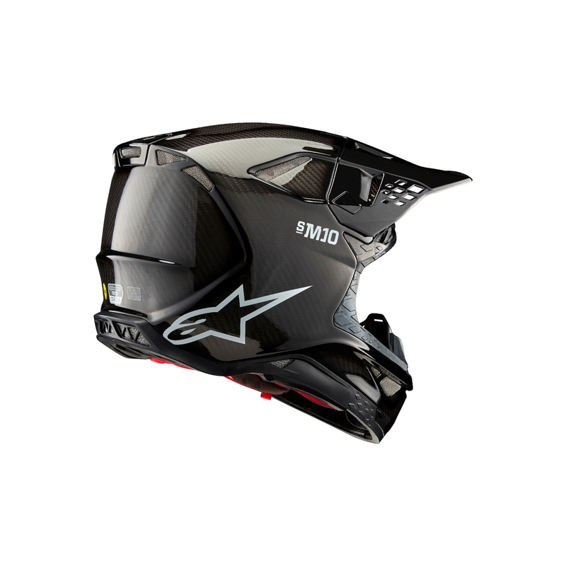 Alpinestars Supertech S-M10 Solid Gloss Carbon Motocross Helmet