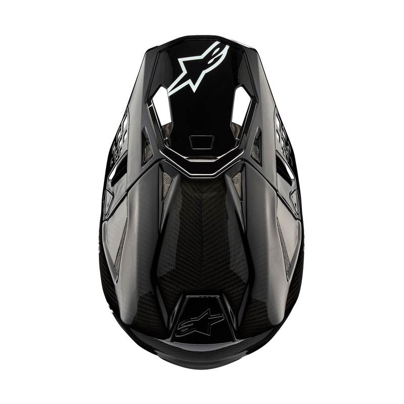 Alpinestars Supertech S-M10 Solid Gloss Carbon Motocross Helmet
