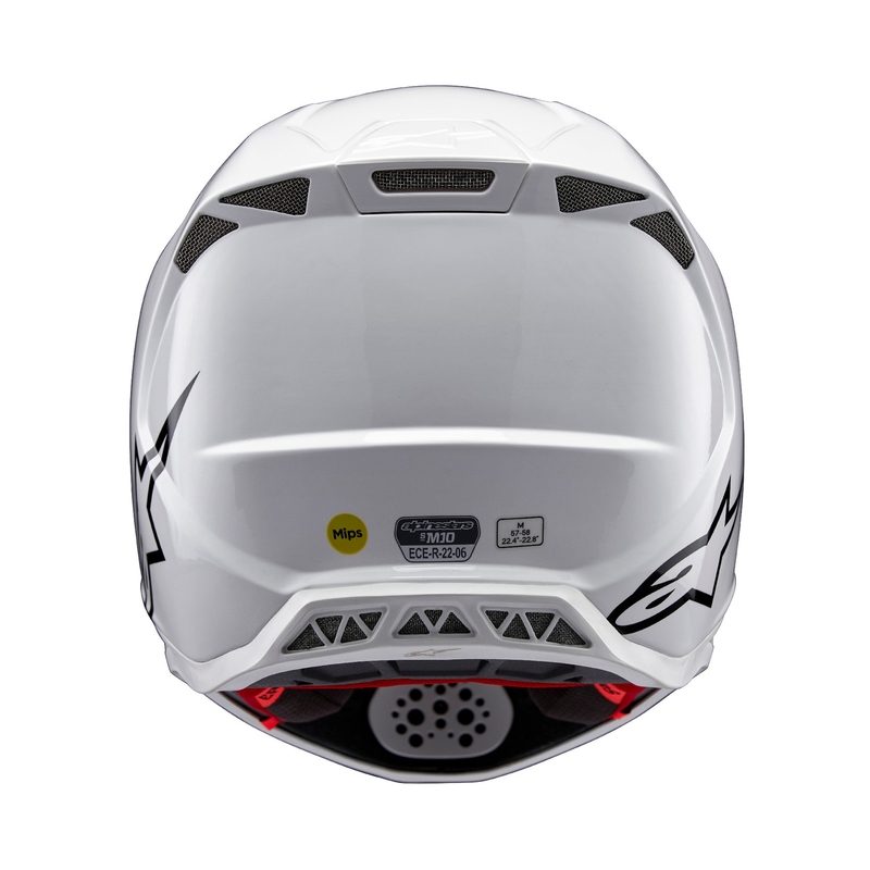 Alpinestars Supertech S-M10 Solid White Motocross Helmet
