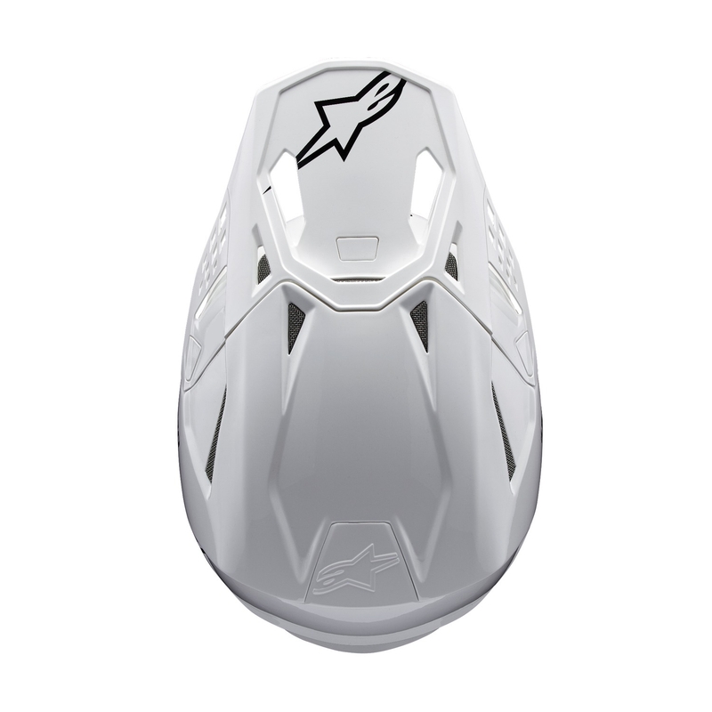 Alpinestars Supertech S-M10 Solid White Motocross Helmet