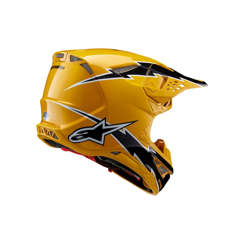 Alpinestars Supertech S-M10 Ampress Motocross Helmet Black and Yellow