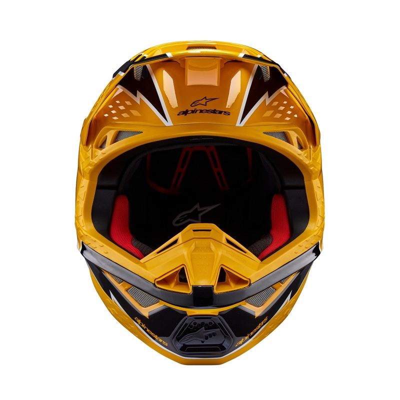 Alpinestars Supertech S-M10 Ampress Motocross Helmet Black and Yellow