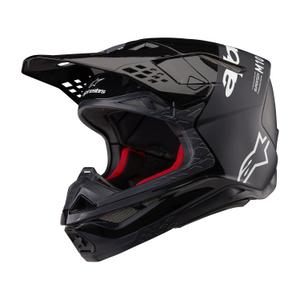 Alpinestars Supertech S-M10 Flood Motocross Helmet noir-gris foncé