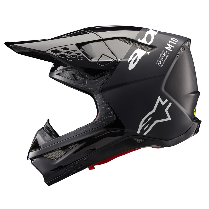 Alpinestars Supertech S-M10 Flood Motocross Helmet noir-gris foncé