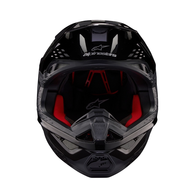 Alpinestars Supertech S-M10 Flood Motocross Helmet noir-gris foncé