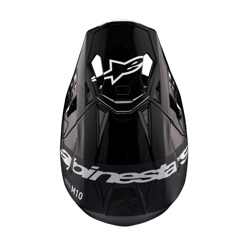Alpinestars Supertech S-M10 Flood Motocross Helmet noir-gris foncé