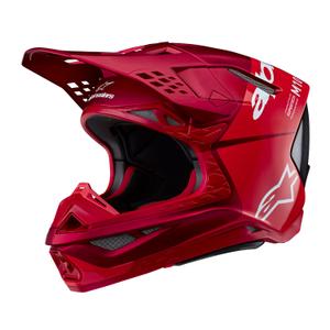Alpinestars Casque motocross Supertech S-M10 Flood rouge fluo mat