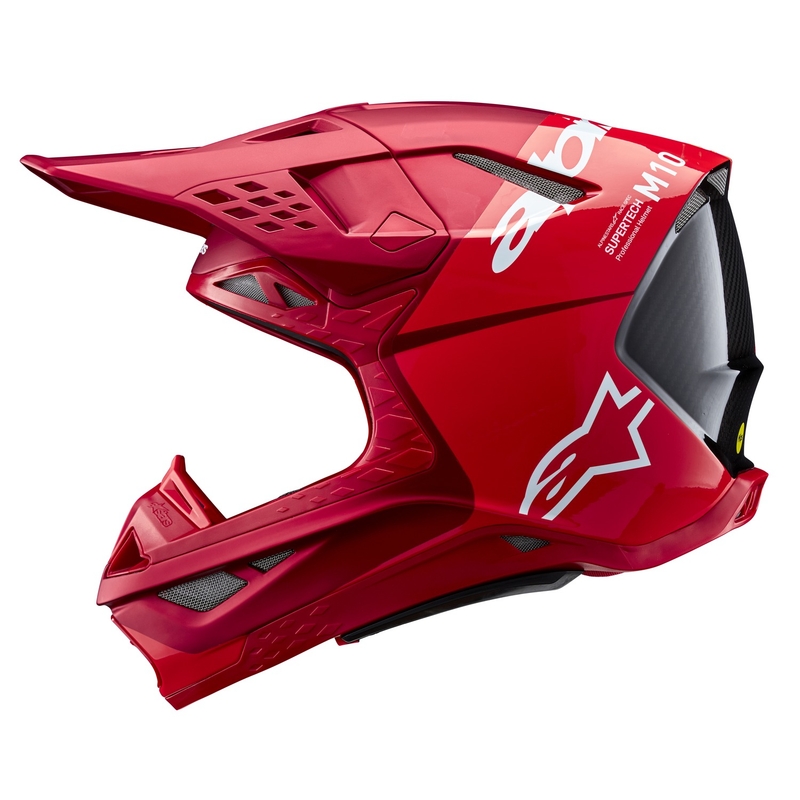 Alpinestars Casque motocross Supertech S-M10 Flood rouge fluo mat