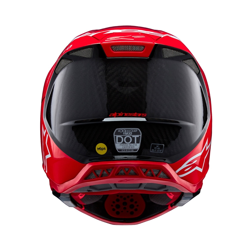 Alpinestars Casque motocross Supertech S-M10 Flood rouge fluo mat