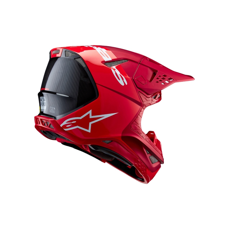 Alpinestars Casque motocross Supertech S-M10 Flood rouge fluo mat