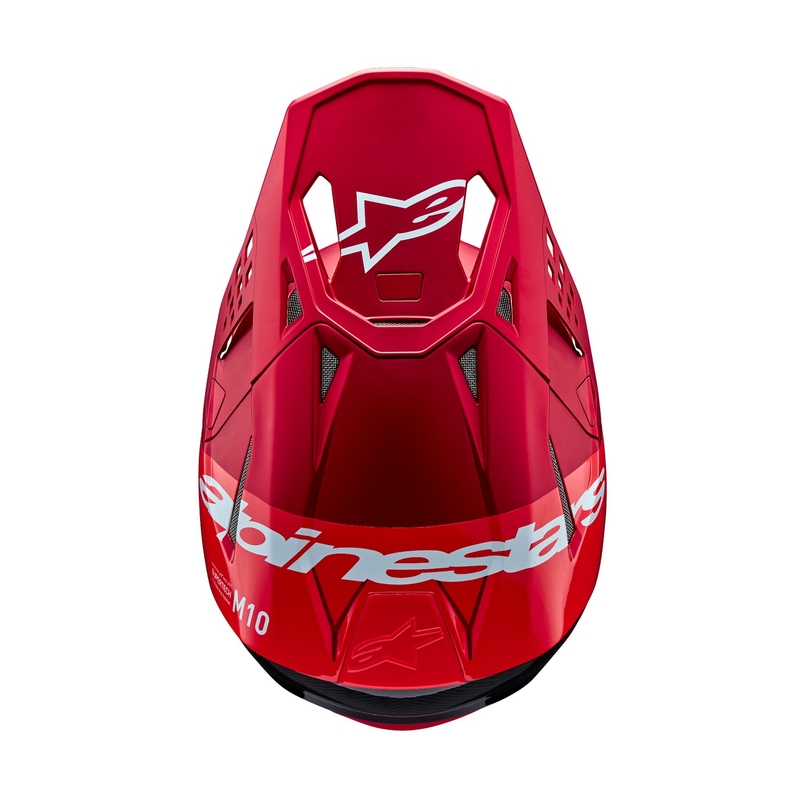 Alpinestars Casque motocross Supertech S-M10 Flood rouge fluo mat