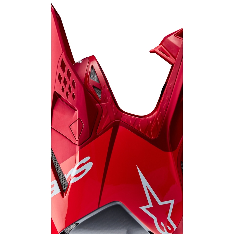Alpinestars Casque motocross Supertech S-M10 Flood rouge fluo mat