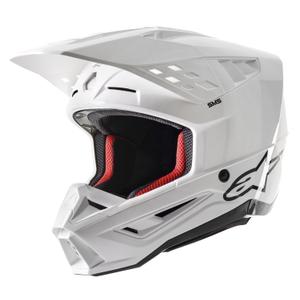 Alpinestars S-M5 Solid Motocross Helmet White