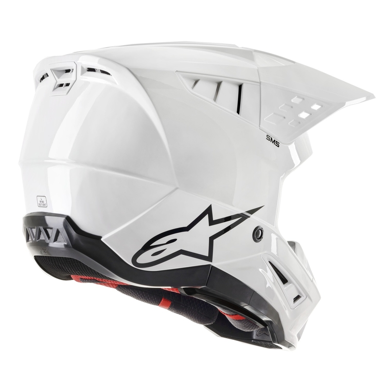 Alpinestars S-M5 Solid Motocross Helmet White