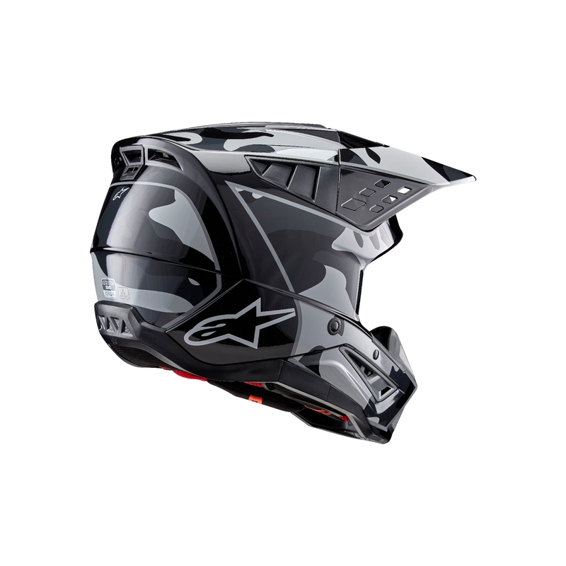 Casque de motocross Alpinestars S-M5 Rover 2 noir et argent