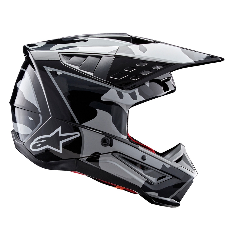 Casque de motocross Alpinestars S-M5 Rover 2 noir et argent