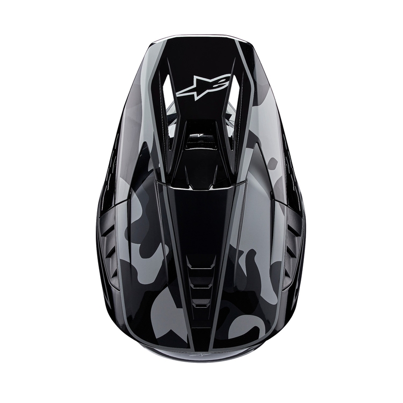 Casque de motocross Alpinestars S-M5 Rover 2 noir et argent