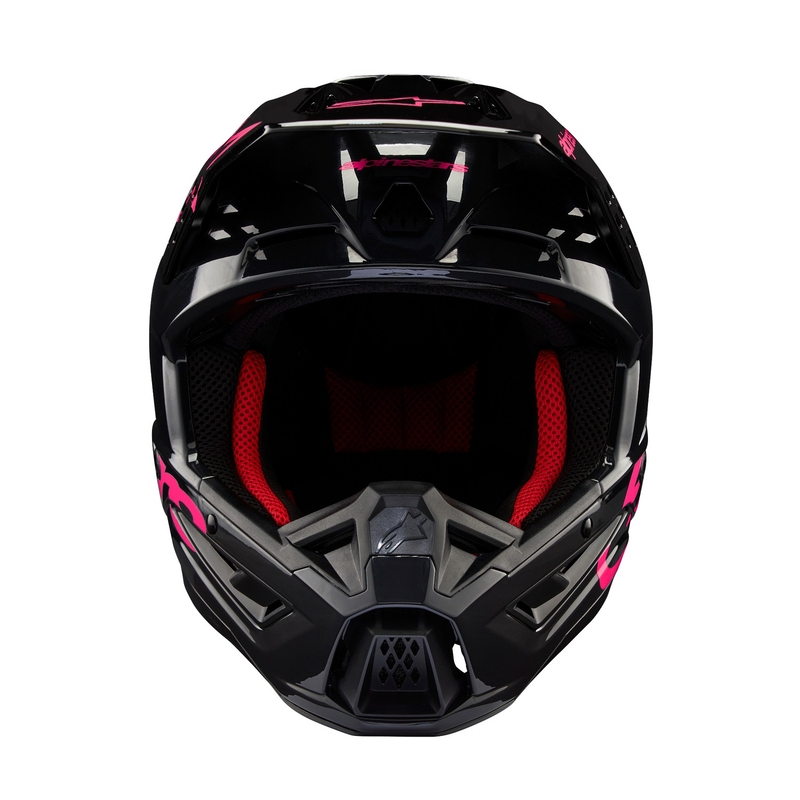 Casque de motocross Alpinestars S-M5 Corp noir et rose