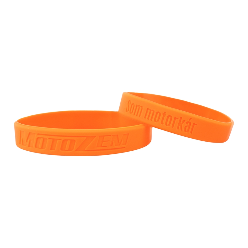Bracelet MotoZem SK I am a biker orange