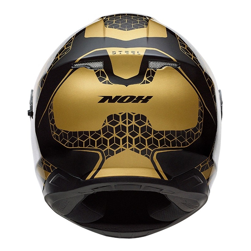 Integrální přilba na motorku NOX N301 Steel černo-zlatá