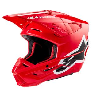 Casque de motocross Alpinestars S-M5 Corp rouge